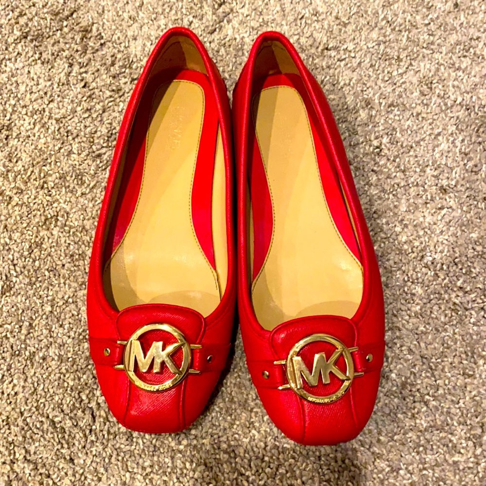 Michael Kors Red Ballet flats size 6.5